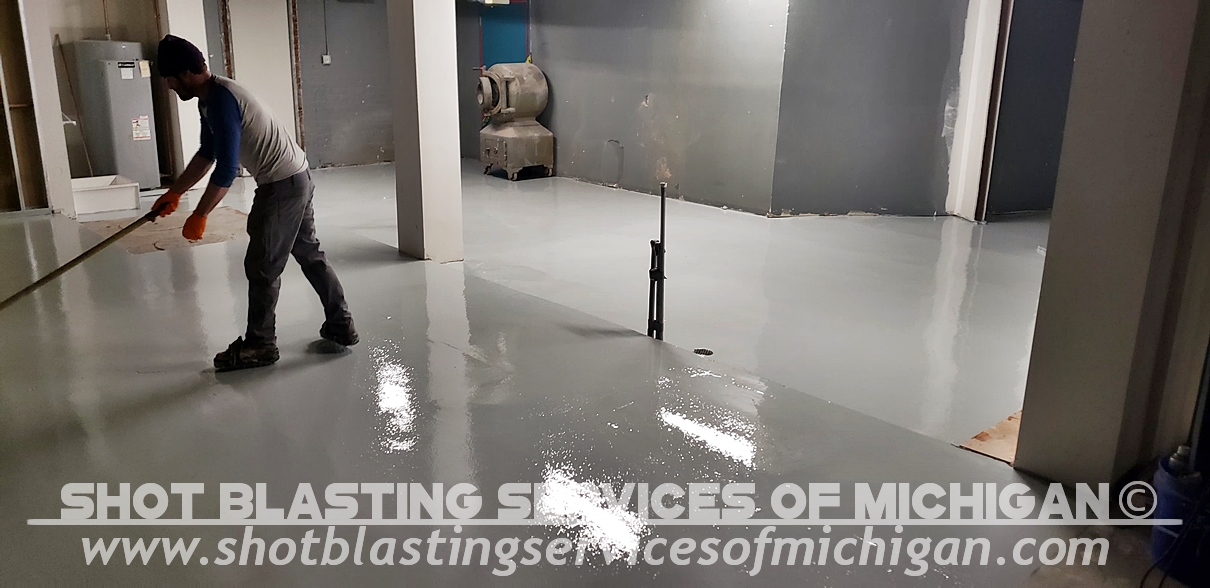 Shot-Blasting-Services-Michigan-Grey-Epoxy-Commercial-Basement-Floor-03-2020-01-07